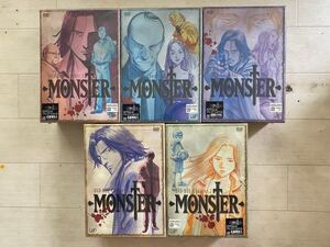 DVD 浦沢直樹『MONSTER』DVD BOX 全5箱揃(初回限定版各ペーパークラフト付) 一部シュリンク付総定価126000円