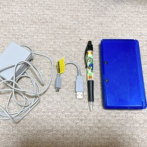 ニンテンドー3DS コバルトブルー 本体 充電器 タッチペン