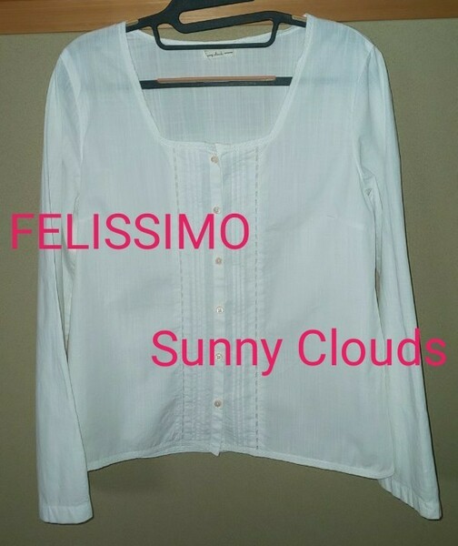 FELISSIMO Sunny Clouds フェリシモ サニークラウズ コットン レース ブラウス LT