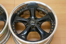 H639【2本】希少 WORK VS-KF PCD114.3 8.5J+11 JDM ドリフト レアサイズ_画像3