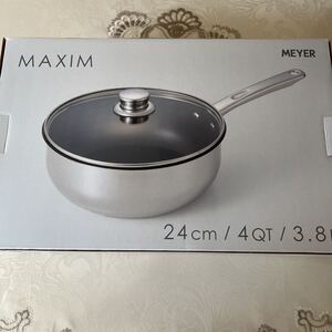 ☆新品未使用☆ マイヤーマキシムSS蓋付ディープパン24㌢ IH200V