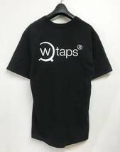 送料無料 21SS WTAPS ダブルタップス バックロゴ Tシャツ 2 黒_画像2