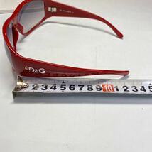 ドルチェアンドガッパーナ　D&G 8003 65□13 588/8G 130 サングラス　レッド　中古　ドルガバ　dg06285_画像10