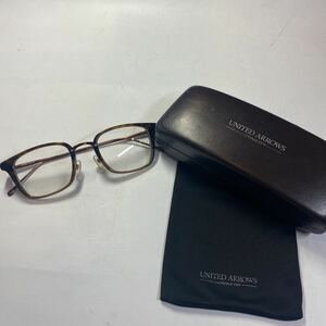 United Arrows x Ohira Shokuni Gchanes рама кожа-005 48 □ 22-104 Case, Naokuni Ohira Date Glasses UA06081