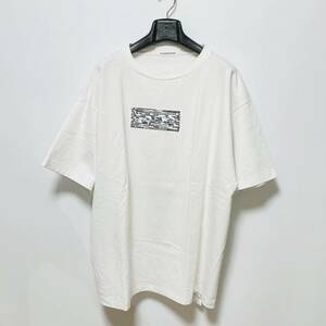 F-LAGSTUF-F フラグスタフ 21年秋冬 2ドルプリントTシャツ 定価8,250円 XXL 送料210円〜 TWO DOLLARS メンズ FLAGSTUFF 大きいサイズ 白T