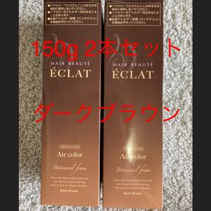【公式】 ヘアボーテエクラ ボタニカル ダークブラウン 白髪染め ボタニカルエアカラーフォーム 150g × 2本