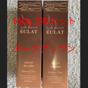 【公式】 ヘアボーテエクラ ボタニカル ダークブラウン 白髪染め ボタニカルエアカラーフォーム 150g × 2本