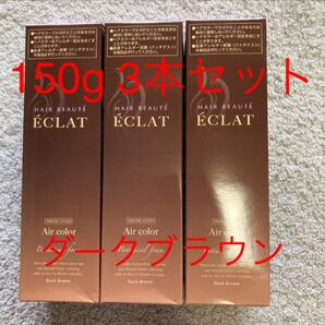 【公式】 ヘアボーテエクラ ボタニカル ダークブラウン 白髪染め ボタニカルエアカラーフォーム 150g × 3本