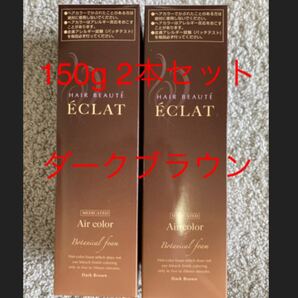 【公式】 ヘアボーテエクラ ボタニカル ダークブラウン 白髪染め ボタニカルエアカラーフォーム 150g × 2本