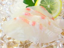愛媛県産、鮮度抜群の真鯛スライスです。