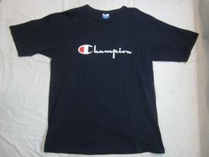 Champion チャンピオン 90s ロゴＴシャツ USA製 紺 L