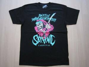 5 M SATANIC CARNIVAL 2017 LEFLAH会場限定Tシャツpizza of deathホルモンwanimaワニマTHE BONEZ 10-FEETサタニックカーニバルsimレフラー