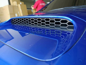 Subaru WRX STI sedan ボンネット エア スCooプ Grille+シャークフィン set Black 2015-2021 