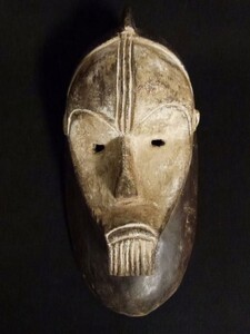  phone mask / Africa / antique / mask / tree carving / sculpture / tree carving goods / mask / race / hand made / next day shipping 