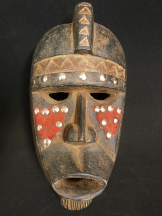 Baule-Maske/Afrika/Antik/Maske/Holzschnitzerei/Skulptur/Holzschnitzerei/Maske/Ethnizität/handgefertigt/Versand am nächsten Tag, Kunstwerk, Skulptur, Objekt, Objekt