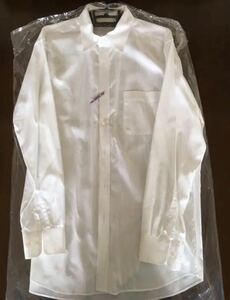 【UNIQLO】ユニクロ★ワイシャツ ホワイト デザイン XL 柄 カッターシャツ 白 送料無料