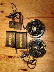 バートルAC230バッテリー、ファン、充電器セット