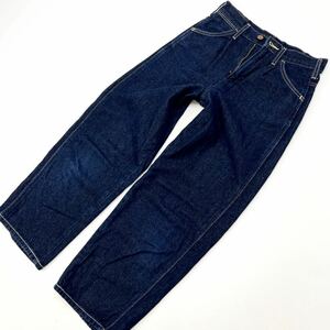  Wrangler * Wrangler × AZUL WS8070 популярный Denim широкий брюки джинсы женский S индиго ko-te ширина распростроняться! American Casual #Ja3995