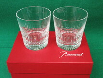 1円～おたからや◆H0623-10　 バカラ　Baccarat　ナンシー　ロックグラス、タンブラー　2点セット_画像1