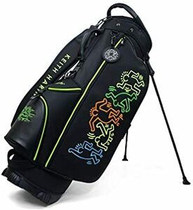 ブラック キース・ヘリング(Keith Haring) Stand Caddy Bag 2020 スタンドキャディバッグ 9型(