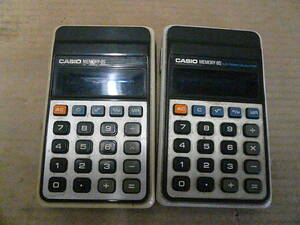 * Casio *CASIO MEMORY-8S calculator made in Japan 2 piece .! # Showa Retro # that time thing 
