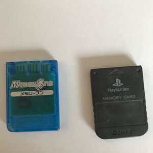①メモリーカード プレステ 15ブロック②メモリーワン