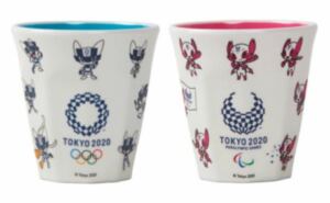 東京オリンピック　公式ライセンス商品　メラミンコップ　ミライトワ　ソメイティ　各3個　合計6個