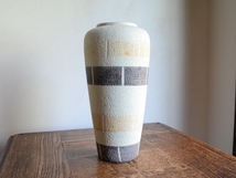 アンティーク花器 オブジェ ヴィンテージ デザイン 陶器 フラワーベース（H23.5cm） 華道 花瓶 生け花 ポット_画像4