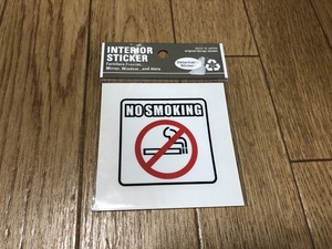 US インテリアステッカー NO SMOKING ノースモーキング 禁煙