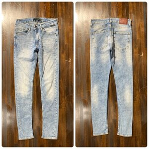 メンズ パンツ ZARA ザラ デニム ジーンズ 加工 スリム 細身 スキニー FD858 / W30 全国一律送料520円