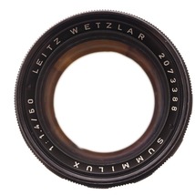 ■ Leica ライカ カメラレンズ LEITZ WETZLAR SUMMILUX 1:1.4/50 ズミルックス レンズキャップ付き 中古_画像3