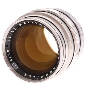 ■ Leica ライカ カメラレンズ LEITZ WETZLAR SUMMILUX 1:1.4/50 ズミルックス レンズキャップ付き 中古