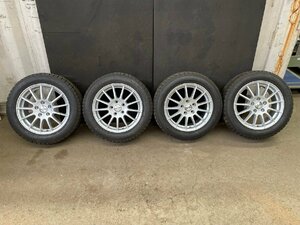 IRVINE F01 アルミホイール スタッドレス 205/55R16 18年製 16×6.5JH2 オフセット46 5穴 pcd112 GOODYEAR ICENAVI 6 【現状品】