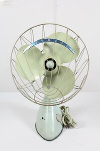 HITACHI M-6036A electric fan desk .3 sheets blade 30cm Showa Retro antique Hitachi [ present condition goods ]