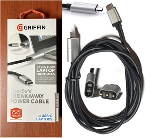 ◆ 送料無料 ◆ Griffin Technology BreakSafe Magnetic USB Type-C Cable(マグネット式Type-C電源ケーブル) GC42251