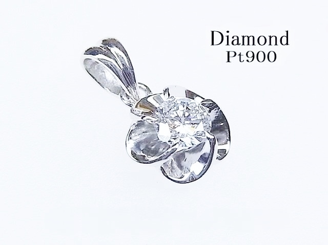 新品特価 フラワー ダイヤモンド リング GOOD SI-1 0.394ct Pt900 リング