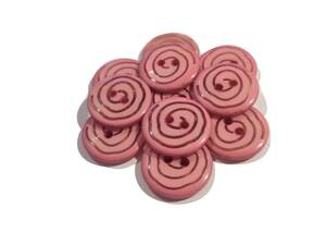  handicrafts Japan and Europe dressmaking for .. volume pattern two . hole button (18mm11 piece entering ) pink b3017-ka