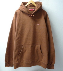 ◆ 国内正規 22ss XXL Supreme シュプリーム 22ss Enamel Small Box Hooded Sweatshirt パーカー 美 サイズXXL Brown