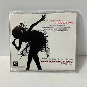 CDシングル / MISIA / SNOW SONG / CDS / RXCS-00031 / サンプル盤 / ON AIR SAMPLER /