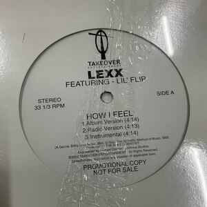 G-RAP / 未開封 / Lexx / How I Feel / 12inch レコード / US PROMO / 2002 / GANGSTA / HIP HOP / SEALED /