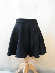 TS excellent regular goods MIUMIU MiuMiu wool flair skirt black size 42