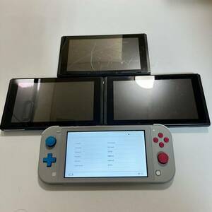 ジャンク品　Nintendo switch 任天堂スイッチ　本体　ニンテンドースイッチ　本体のみ　4台　まとめ売り　新型×2 旧型×1 Lite×1