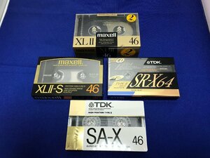 【★01-3573】■未開封■ハイポジ　カセットテープまとめ TDK maxell　SR-X/SA-X/XLⅡ-S/XLⅡ　POSITION・HIGH（TYPEⅡ) （2891）