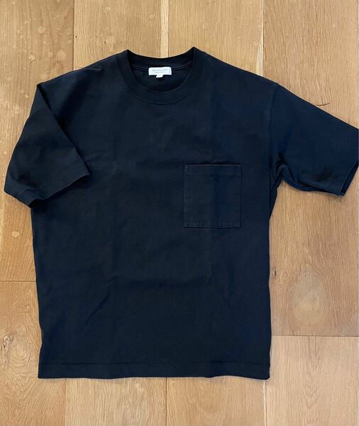 B&Y ポケット ワイドTシャツ ブラック