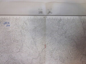 古地図　土淵　5万分の1地形図◆昭和３５年◆岩手県