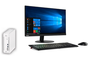 美品 富士通Q556<パソコンセット>第6世代Corei3-6100T・8GB・爆速SSD128GB・Win11Pro・Office2019・無線LAN・19型モニター・キ・マ