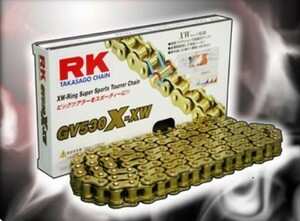 RKチェ－ン GV530XXW100 ゴールド　530-100