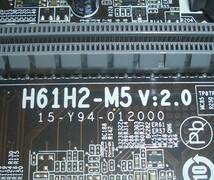 動作保証 ECS H61H2-M5 2.0 MicroATX LGA1155 DVI CRT _画像3