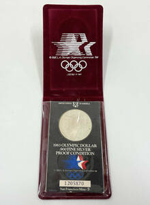 【46692】ロサンゼルスオリンピック 記念硬貨 1983年 LIBERTY リバティーコイン 1ドル One Dollar