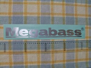 Megabass/メガバス/銀文字抜き/ステッカー/シール/４２センチ ※ヤフーショッピングストア/レア物商会・健美堂でも大量出品中！